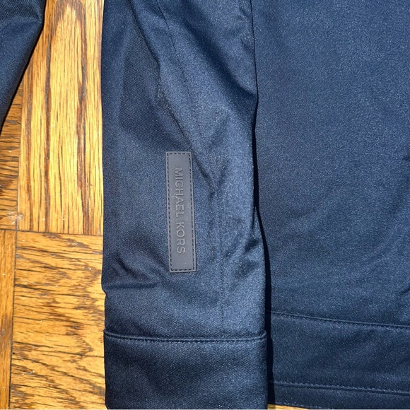 Men’s Michael Kors Navy Racer Jacket - Picture 9 of 10
